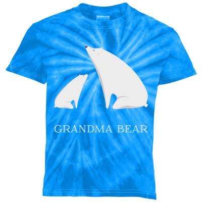 Grandma Bear Tee Funny Vintage Polar Bear Mother's Day Gift Great Gift Kids Tie-Dye T-Shirt