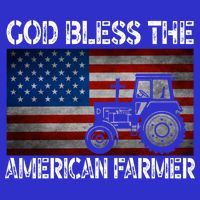 God Bless The American Farmer Usa Flag Tractor Patriotic Gift 16 in Basic Backpack