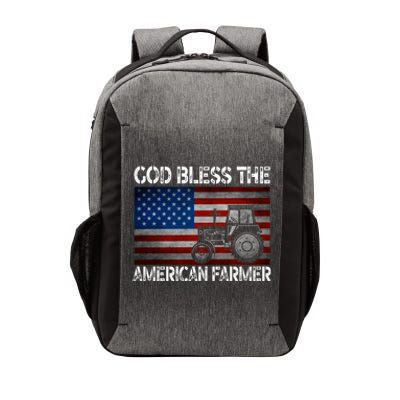 God Bless The American Farmer Usa Flag Tractor Patriotic Gift Vector Backpack