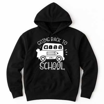 Going Back To School Cute Learning Bus Hoodie