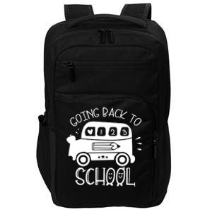 Going Back To School Cute Learning Bus Impact Tech Backpack