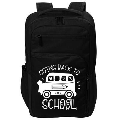 Going Back To School Cute Learning Bus Impact Tech Backpack