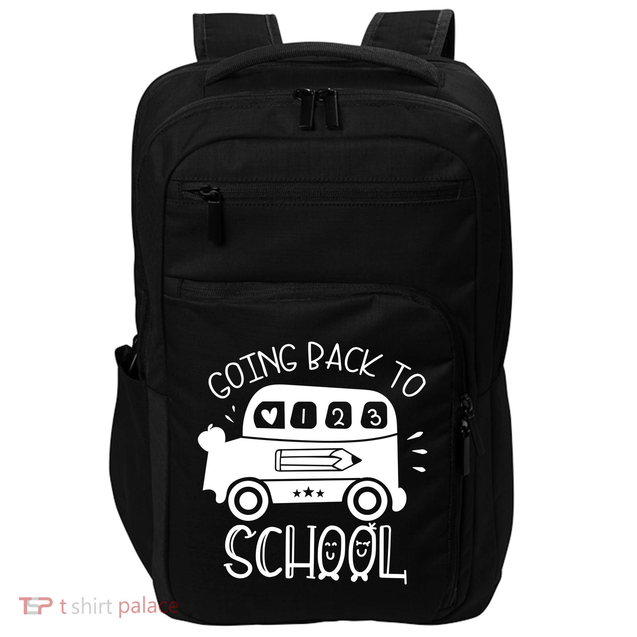 Going Back To School Cute Learning Bus Impact Tech Backpack