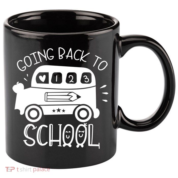 Going Back To School Cute Learning Bus 11oz C Handle Ceramic Mug