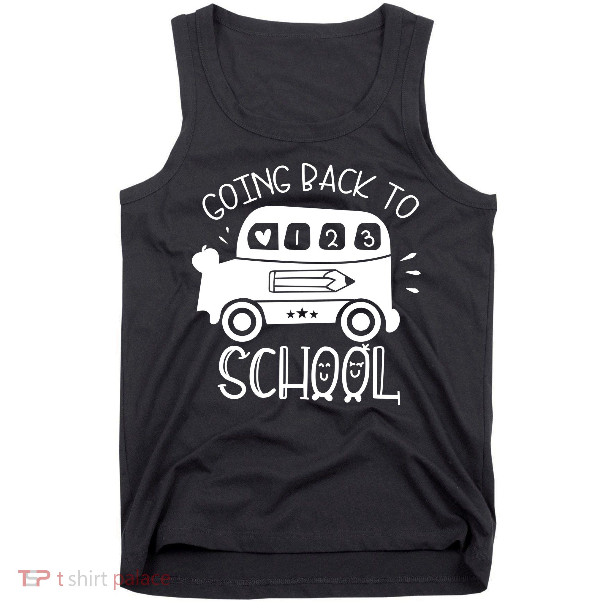 Going Back To School Cute Learning Bus Tank Top