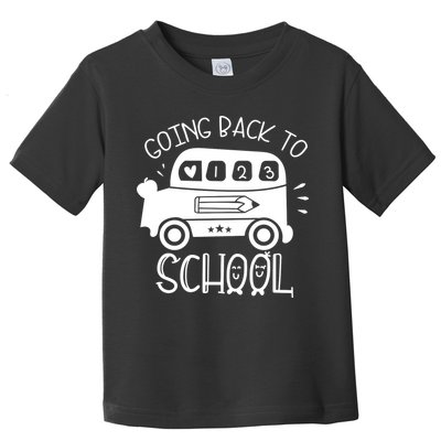 Going Back To School Cute Learning Bus Toddler T-Shirt