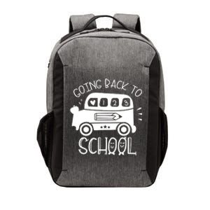 Going Back To School Cute Learning Bus Vector Backpack