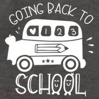 Going Back To School Cute Learning Bus Vector Backpack