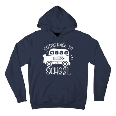 Going Back To School Cute Learning Bus Hoodie