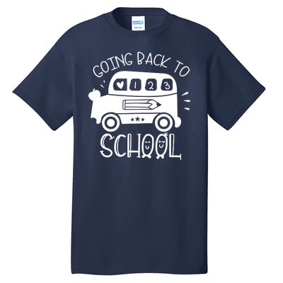 Going Back To School Cute Learning Bus Tall T-Shirt