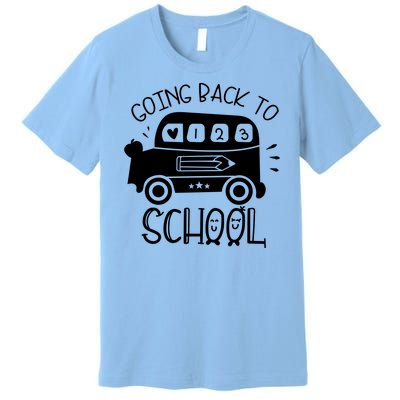 Going Back To School Cute Learning Bus Premium T-Shirt