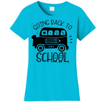 Going Back To School Cute Learning Bus Women's T-Shirt