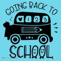 Going Back To School Cute Learning Bus Womens T-Shirt