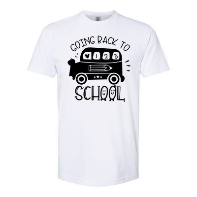 Going Back To School Cute Learning Bus Softstyle® CVC T-Shirt