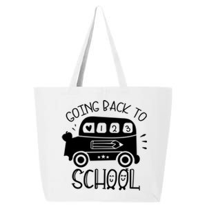 Going Back To School Cute Learning Bus 25L Jumbo Tote