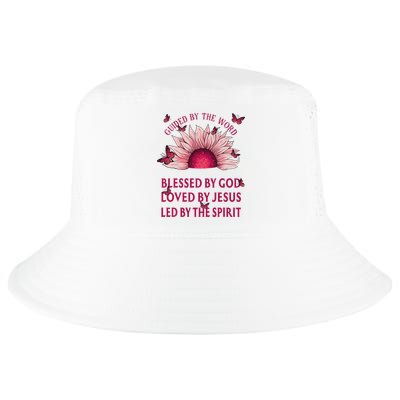 Guided By The Bible Blessed By God Sunflower Cool Comfort Performance Bucket Hat