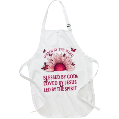 Guided By The Bible Blessed By God Sunflower Apron