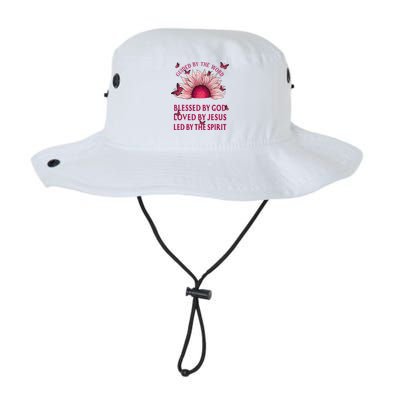 Guided By The Bible Blessed By God Sunflower Bucket Hat