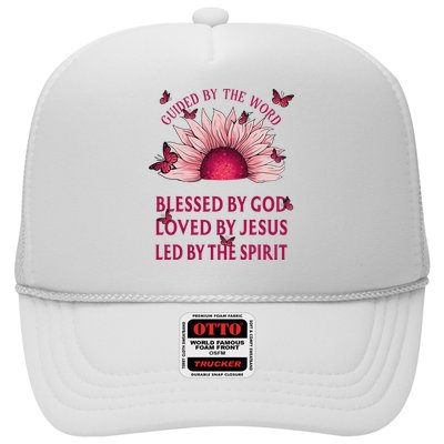 Guided By The Bible Blessed By God Sunflower Hat