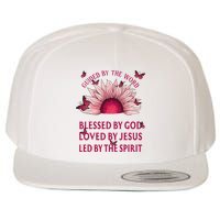 Guided By The Bible Blessed By God Sunflower Wool Snapback Cap