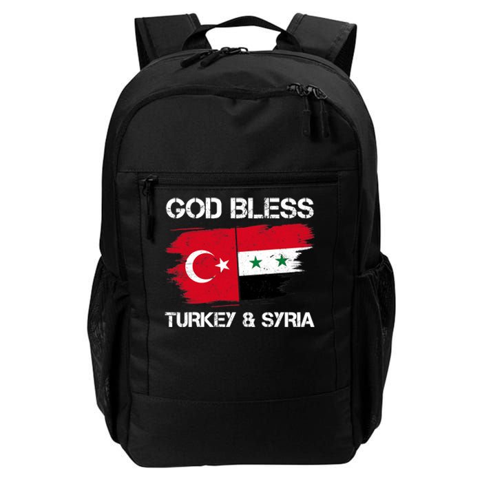 God Bless Turkey & Syria Flag Pray For Turkey Earthquake Daily Commute Backpack