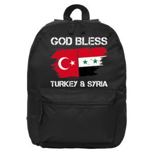 God Bless Turkey & Syria Flag Pray For Turkey Earthquake 16 in Basic Backpack