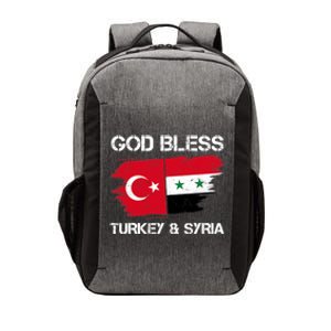 God Bless Turkey & Syria Flag Pray For Turkey Earthquake Vector Backpack