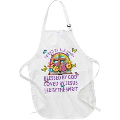 Guided By The Bible Blessed By God Loved By Jesus Christian Apron