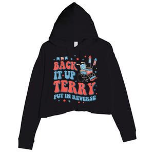 Groovy Back Up Terry Put It In Reverse Firework 4th Of July Crop Fleece Hoodie