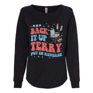 Groovy Back Up Terry Put It In Reverse Firework 4th Of July Womens California Wash Sweatshirt