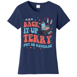 Groovy Back Up Terry Put It In Reverse Firework 4th Of July Women's T-Shirt