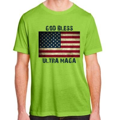 God Bless Ultra Maga United States Flag Adult ChromaSoft Performance T-Shirt