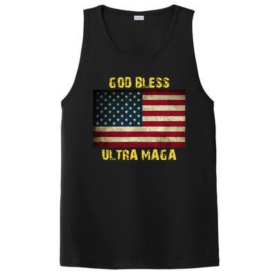 God Bless Ultra Maga United States Flag PosiCharge Competitor Tank