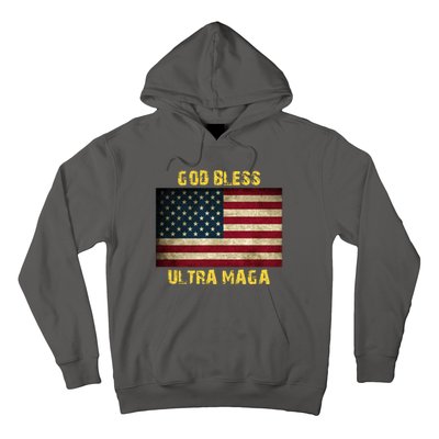 God Bless Ultra Maga United States Flag Hoodie