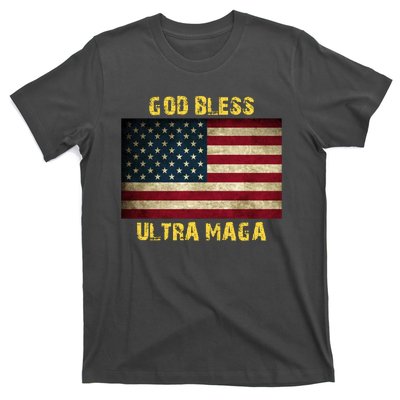 God Bless Ultra Maga United States Flag T-Shirt