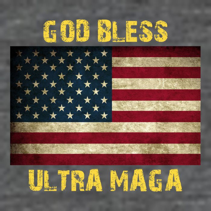 God Bless Ultra Maga United States Flag Backpack
