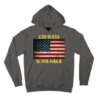 God Bless Ultra Maga United States Flag Tall Hoodie