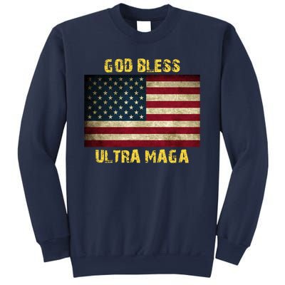 God Bless Ultra Maga United States Flag Sweatshirt