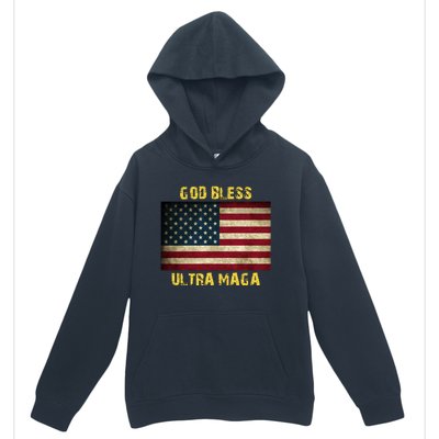 God Bless Ultra Maga United States Flag Urban Pullover Hoodie