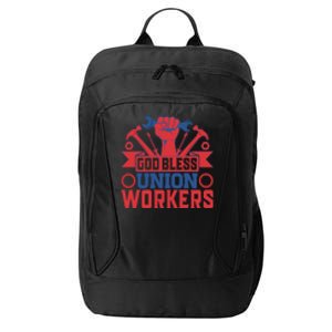 God Bless Union Wokers Labor Day Gift City Backpack