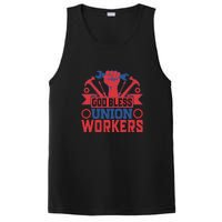 God Bless Union Wokers Labor Day Gift PosiCharge Competitor Tank