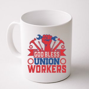 God Bless Union Wokers Labor Day Gift Coffee Mug