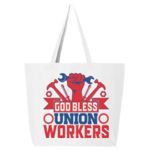 God Bless Union Wokers Labor Day Gift 25L Jumbo Tote