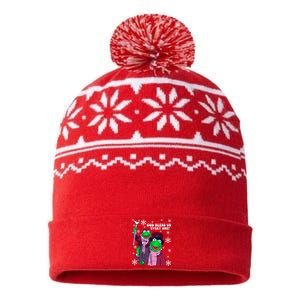 God Bless Us Everyone Muppet Kermit The Frog Kermit The Frog Christma USA-Made Snowflake Beanie