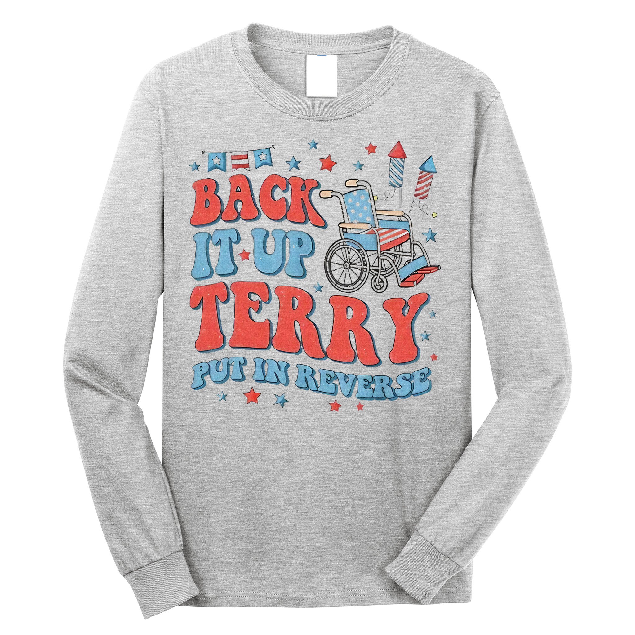 Groovy Back Up Terry Firework Fun Long Sleeve Shirt