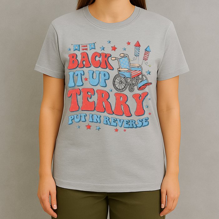 Groovy Back Up Terry Firework Fun T-Shirt