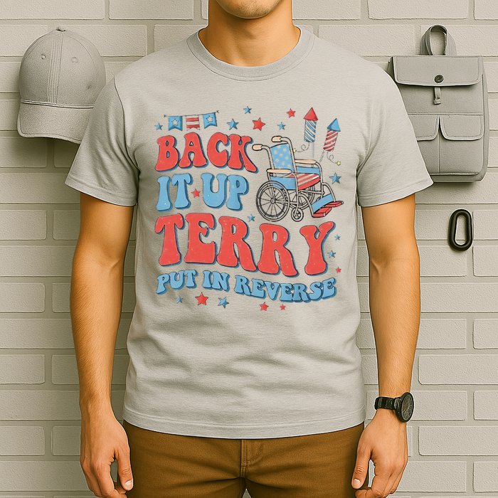 Groovy Back Up Terry Firework Fun T-Shirt