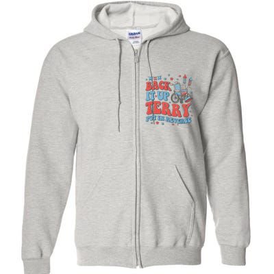 Groovy Back Up Terry Firework Fun Full Zip Hoodie