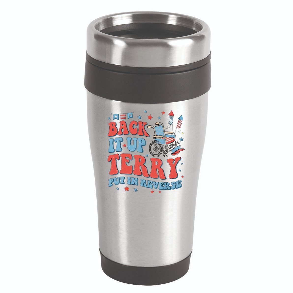Groovy Back Up Terry Firework Fun 16oz Travel Tumbler