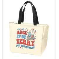 Groovy Back Up Terry Firework Fun Zip Tote Bag